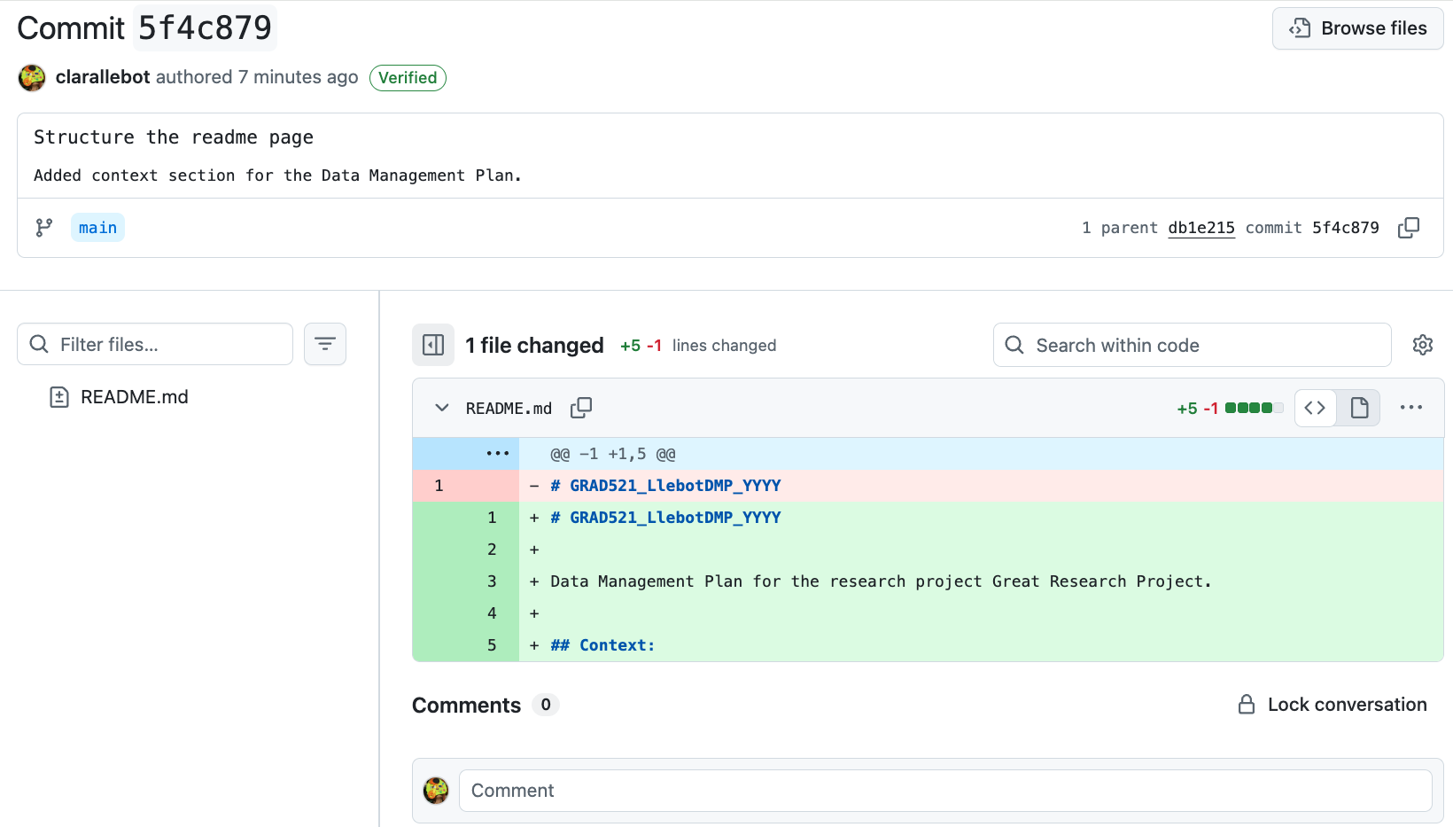 commitchanges