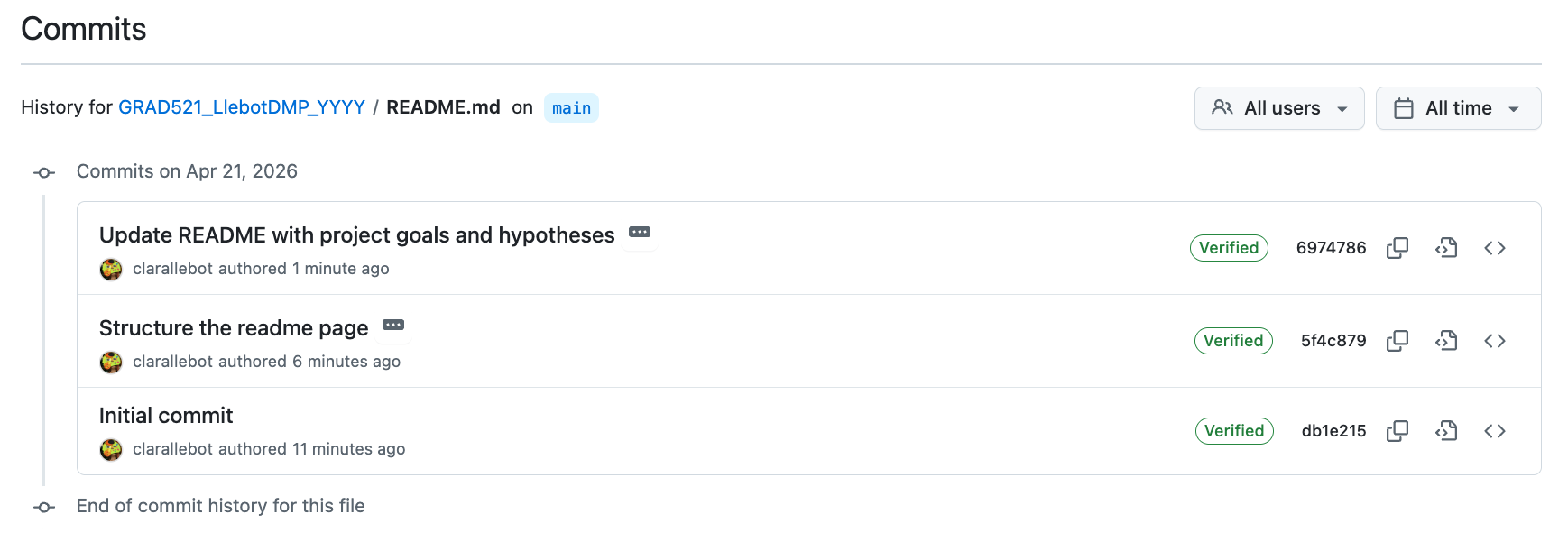 listofcommits